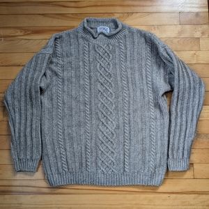 PBJ Vintage Comfy Knitted Mock Neck Sweater